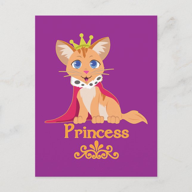 Princess Kitten Vykort (Framsida)