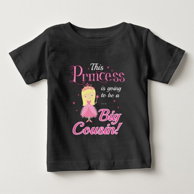 Princess kommer att bli en stor kusin t shirt (Framsida)