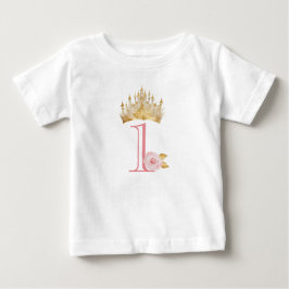Princess Krona 1:a födelsedagen Baby T-Shirt