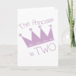 Princess Krona 2:a födelsedag Tshirts och presente Kort