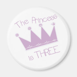 Princess Krona 3:e födelsedagen Tshirts och Gifts Magnet