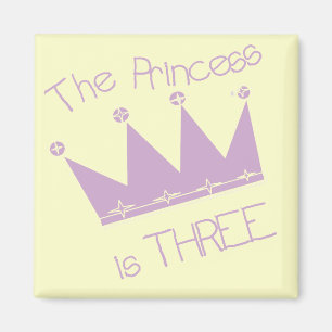Princess Krona 3:e födelsedagen Tshirts och Gifts Magnet