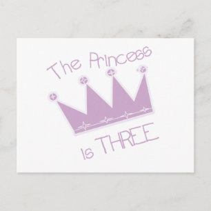 Princess Krona 3:e födelsedagen Tshirts och Gifts Vykort