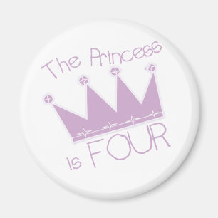 Princess Krona 4e födelsedagen Tshirts Magnet