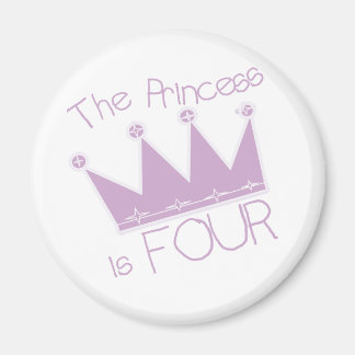 Princess Krona 4e födelsedagen Tshirts Magnet