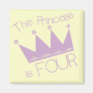 Princess Krona 4e födelsedagen Tshirts Magnet