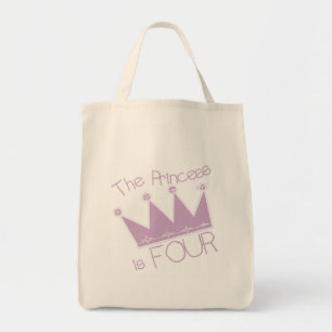 Princess Krona 4e födelsedagen Tshirts Tygkasse