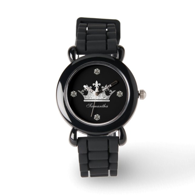 Princess Krona Anpassningsbar Watch Armbandsur (Framsida)