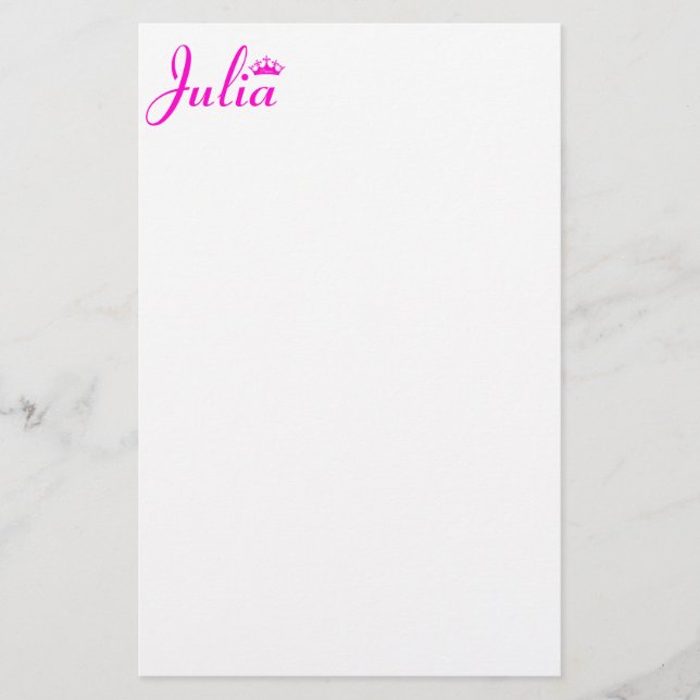 Princess krona brevpapper (Framsida)