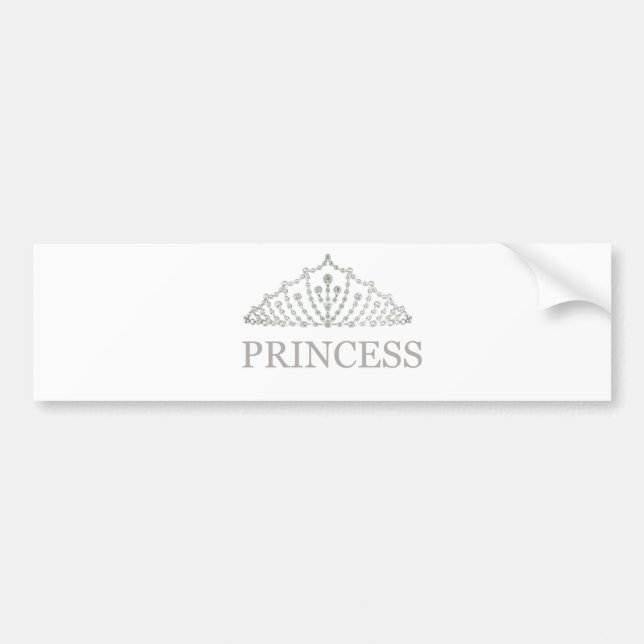 Princess Krona Bumper Sticker Bildekal (Framsidan)