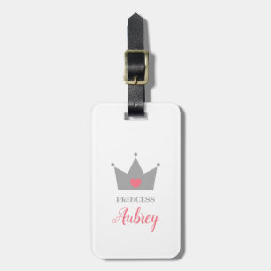 Princess Kröna - Calligraphynamn Bagagebricka