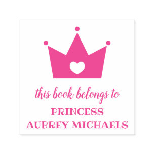 Princess Krona - detta Bok-Tillhör till Självfärgande Stämpel