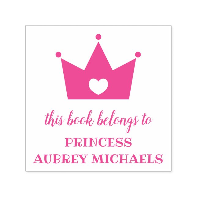 Princess Krona - detta Bok-Tillhör till Självfärgande Stämpel (Design)