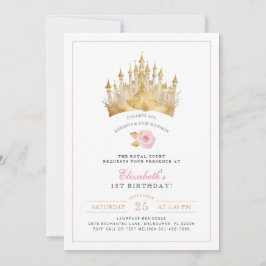 Princess Krona Fairytale Birthday-inbjudan Inbjudningar