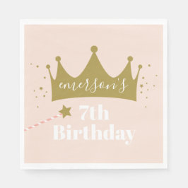 Princess krona flick kalas pappersservett