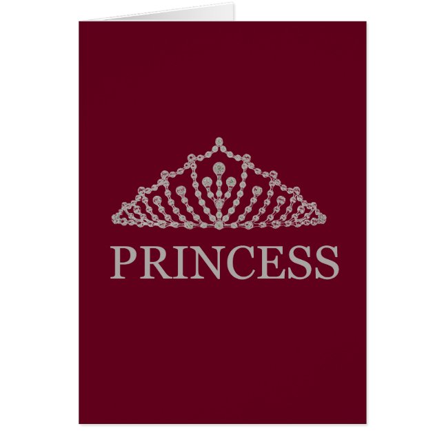Princess Krona Hälsningskort (Framsidan)