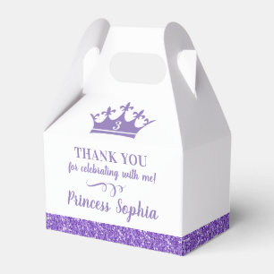 Princess Krona Lila Tack Birthday Presentaskar