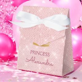 Princess Krona Ro Guld  Gnistra Rosa Presentaskar