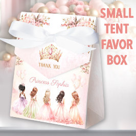 Princess Krona Rosa Guld Blommigt Girl Birthday T Presentaskar