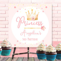 Princess Krona Rosa Little Girl Birthday