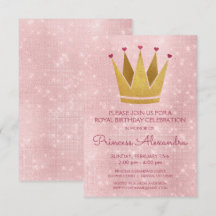 Princess Krona Rosa - Ro Guld födelsedag