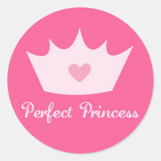 Princess Krona Runt Klistermärke