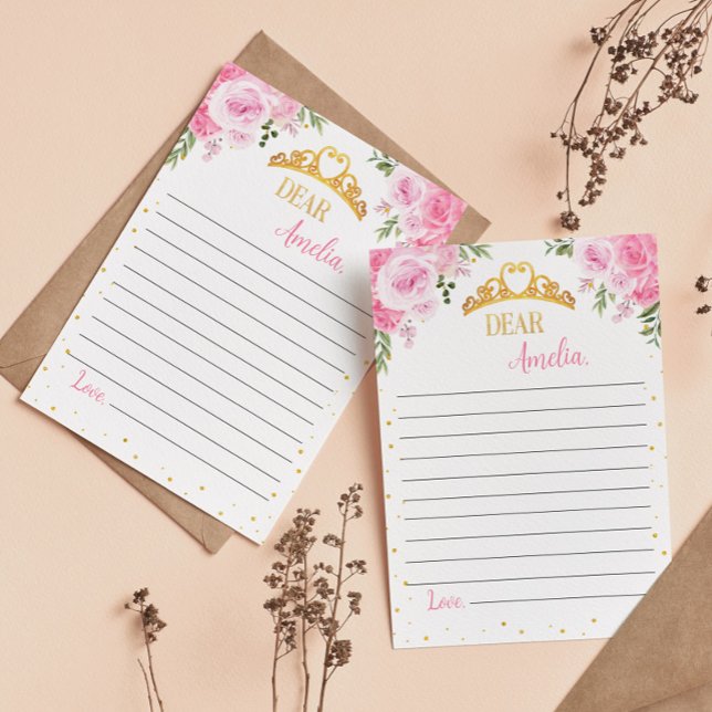 Princess Krona Time Capsule Note-meddelandekort Tack Kort (Skapare uppladdad)