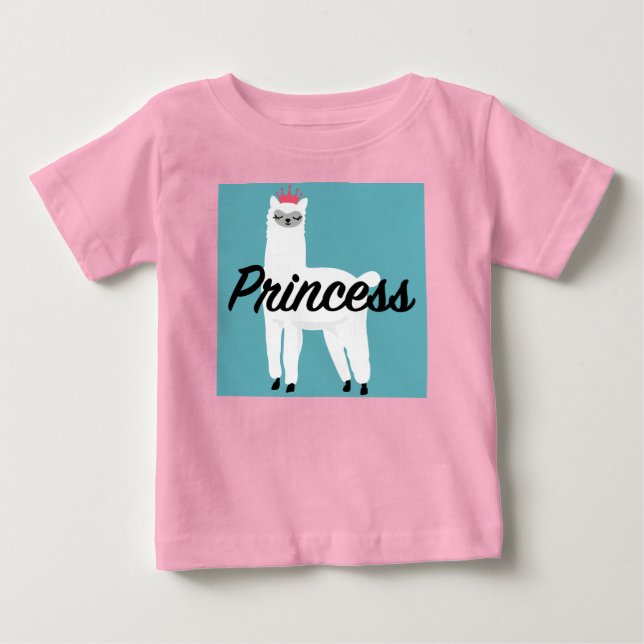 Princess Lama Design - Baby Bra Jersey T-Shirt (Framsida)
