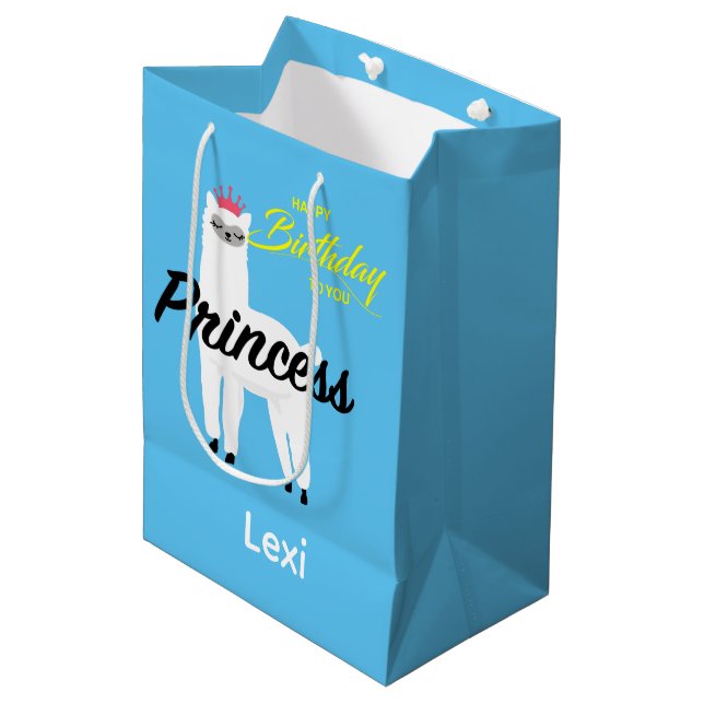 Princess Lama Design - Gift Bag - Large (Framsidan Vinklad)