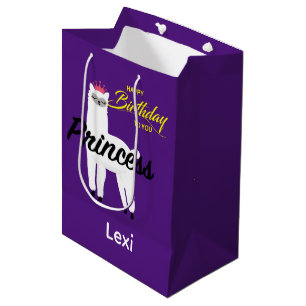Princess Lama Design - Gift Bag - Large