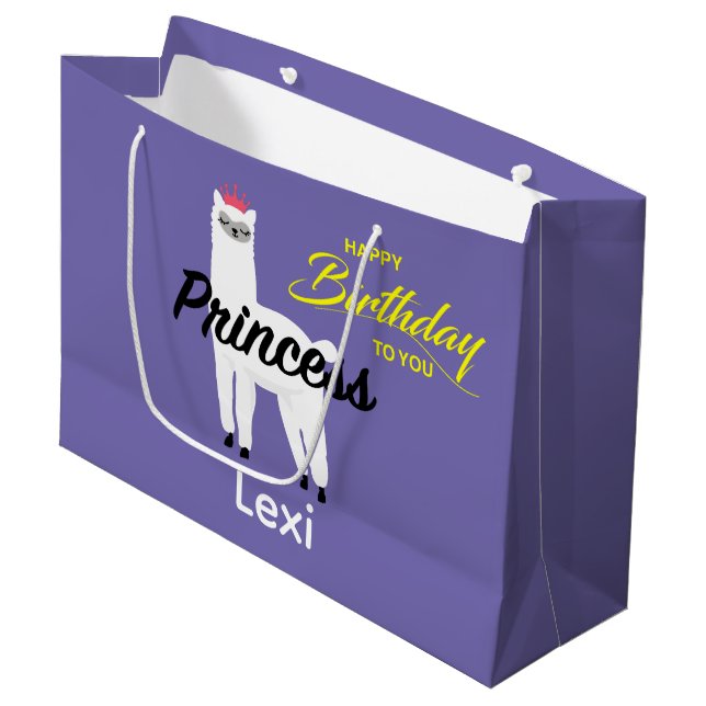Princess Lama Design - Gift Bag - Large (Framsidan Vinklad)