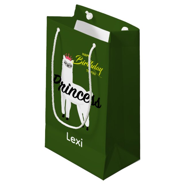 Princess Lama Design - Gift Bag - Small (Framsidan Vinklad)