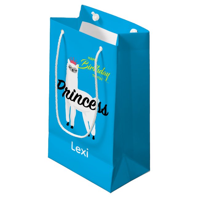 Princess Lama Design - Gift Bag - Small (Framsidan Vinklad)