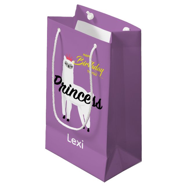 Princess Lama Design - Gift Bag - Small (Framsidan Vinklad)