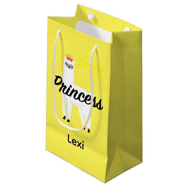 Princess Lama Design - Gift Bag - Small (Framsidan Vinklad)