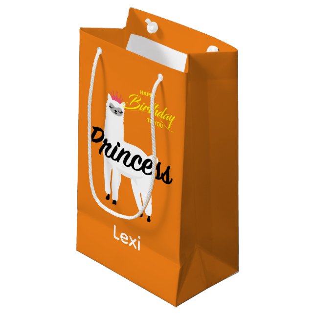 Princess Lama Design - Gift Bag - Small (Framsidan Vinklad)