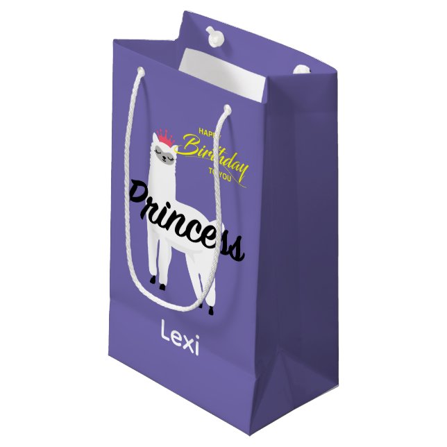 Princess Lama Design - Gift Bag - Small (Framsidan Vinklad)