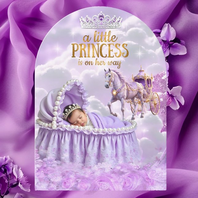 Princess Lila Baby Shower Horse Carriage Inbjudningar (Skapare uppladdad)