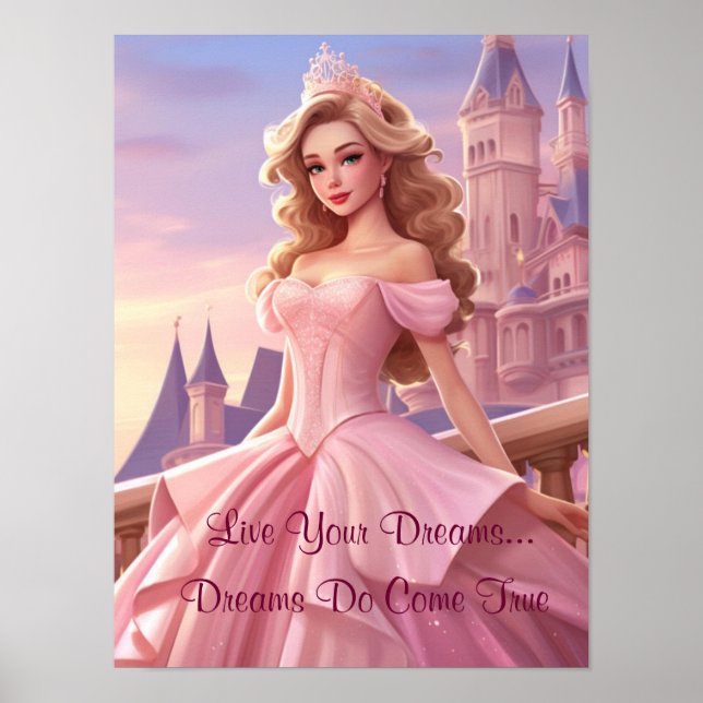 Princess Live Your Dreams Poster (Framsidan)