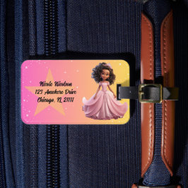 Princess Luggage Tag Bagagebricka