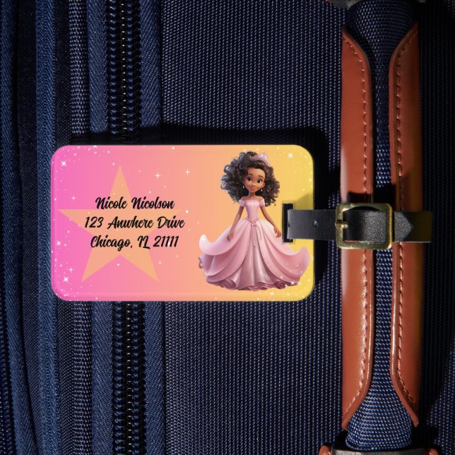 Princess Luggage Tag Bagagebricka (Framsida Insitu 4)