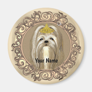 Princess Malese Hund Magnet