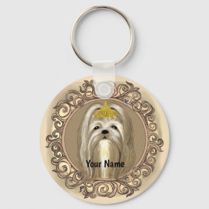 Princess Malese Hund Nyckelring