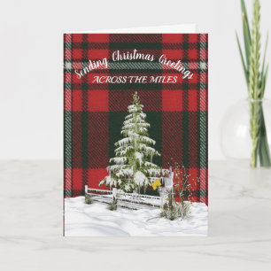 Princess Margaret Ro Tartan jul Helgkort