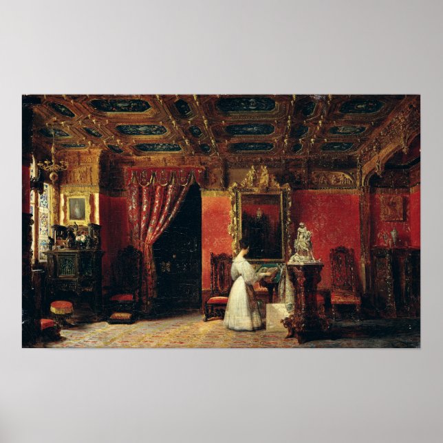 Princess Marie d'Orleans i sitt Gothic Studio Poster (Framsidan)
