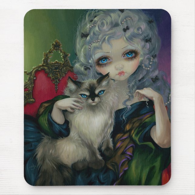 "Princess med en Ragdoll katt" Mousepad Musmatta (Framsidan)