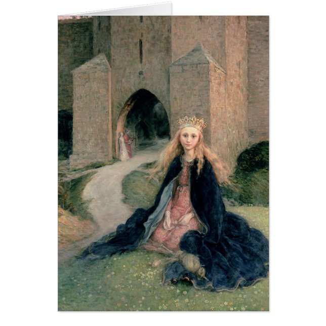 Princess med en Spindle Hälsningskort (Framsidan)