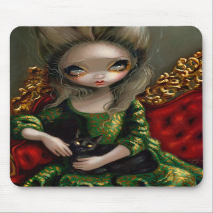 "Princess med en svart katt" Mousepad Musmatta