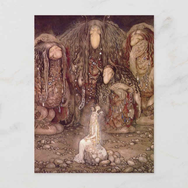 Princess med troll vykort (Framsida)