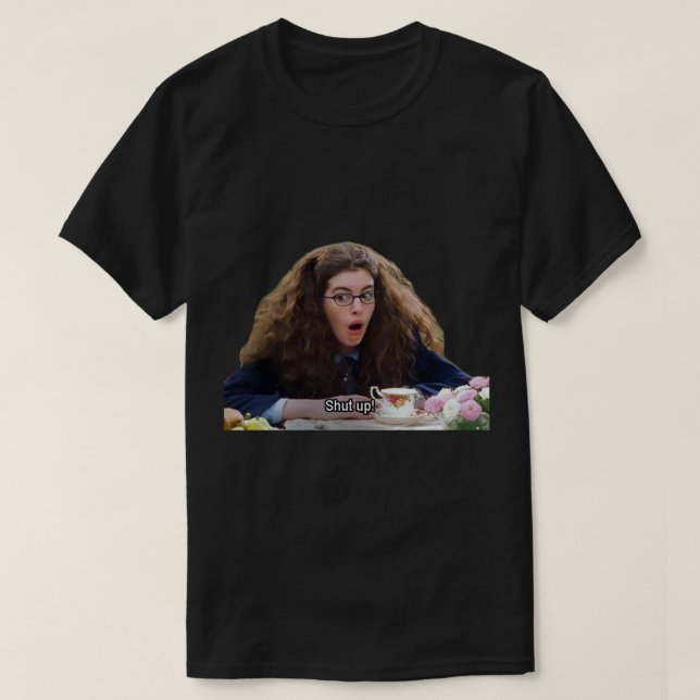 Princess Mia Thermopolis - Håll käften Sticker.png T Shirt (Design framsida)
